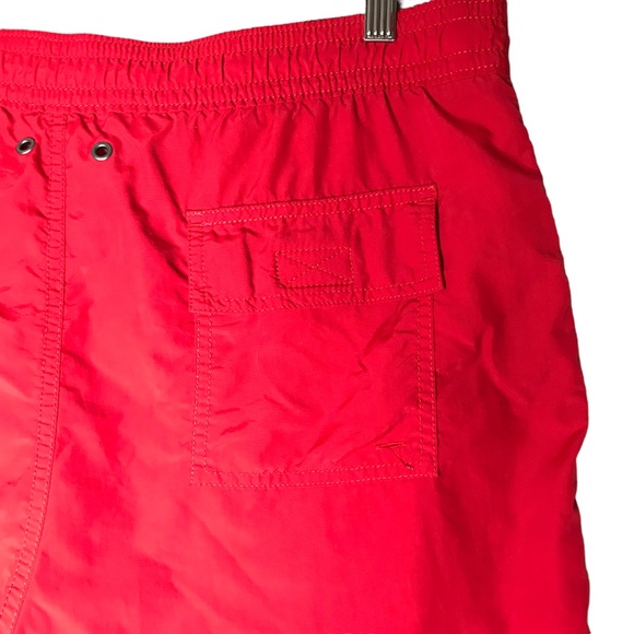 Polo Ralph Lauren Swim Trunks Red Elastic Waist Mesh Lined Men's Large - Picture 9 of 11